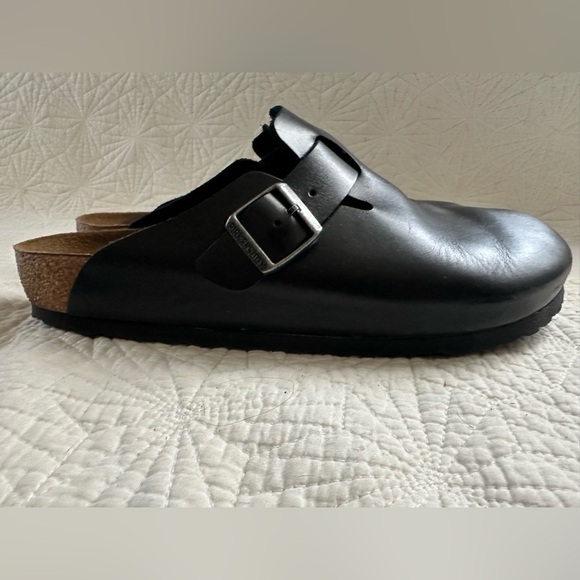 Birkenstock Clogs Men in Color Black Leather in EU size 43 - Picture 6 of 11